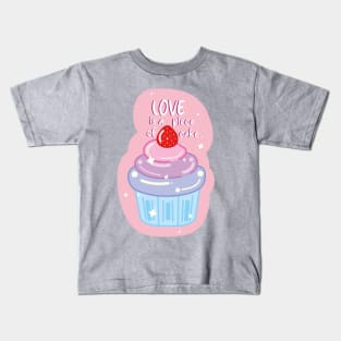 Love Cupcakes: Bisexual Kids T-Shirt